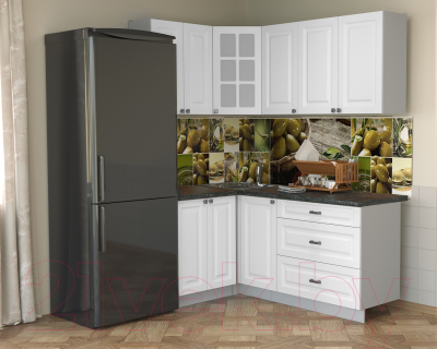 Кухонный гарнитур Интерлиния Мила Деко 1.2x1.8