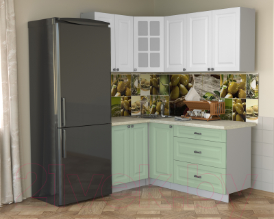 Кухонный гарнитур Интерлиния Мила Деко 1.2x1.8