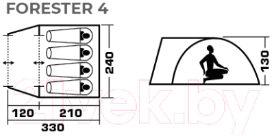 Палатка Jungle Camp Forester 4 / 70856