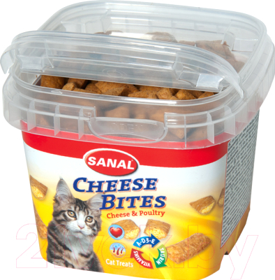Лакомство для кошек Sanal Cheese Bites / 1572SC - фото
