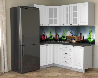 Кухонный гарнитур Интерлиния Мила Деко 1.2x1.9