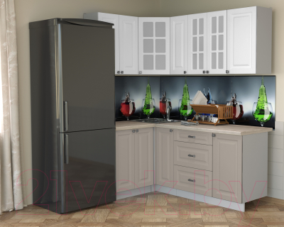 Кухонный гарнитур Интерлиния Мила Деко 1.2x1.9