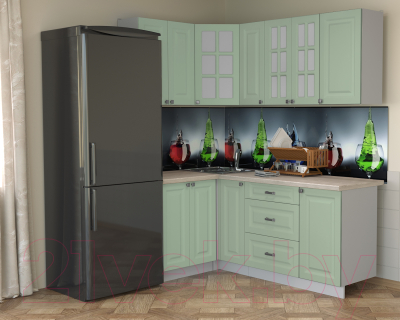 Кухонный гарнитур Интерлиния Мила Деко 1.2x1.9