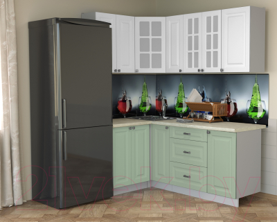 Кухонный гарнитур Интерлиния Мила Деко 1.2x1.9