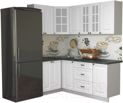 Кухонный гарнитур Интерлиния Мила Деко 1.2x2.0 - фото