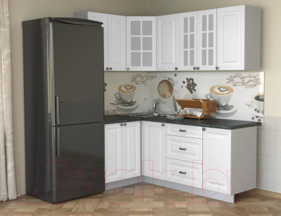 Кухонный гарнитур Интерлиния Мила Деко 1.2x2.0