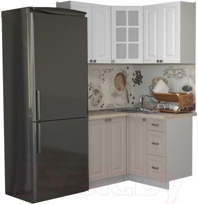 Кухонный гарнитур Интерлиния Мила Деко 1.2x2.0 - фото