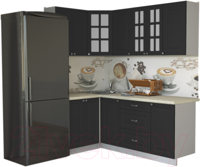 Кухонный гарнитур Интерлиния Мила Деко 1.2x2.0 - фото