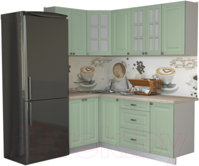 Кухонный гарнитур Интерлиния Мила Деко 1.2x2.0 - фото