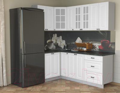 Кухонный гарнитур Интерлиния Мила Деко 1.2x2.1