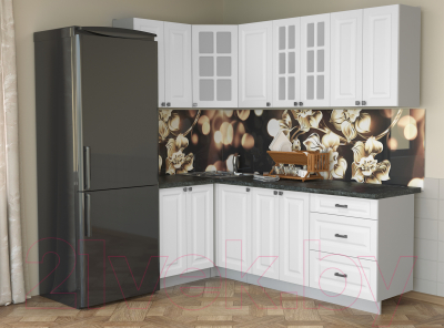 Кухонный гарнитур Интерлиния Мила Деко 1.2x2.2