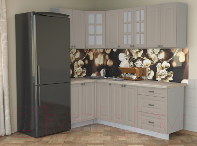 Кухонный гарнитур Интерлиния Мила Деко 1.2x2.2