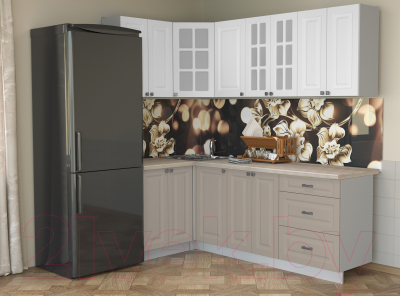 Кухонный гарнитур Интерлиния Мила Деко 1.2x2.2