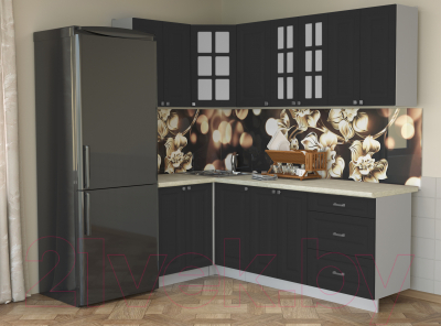 Кухонный гарнитур Интерлиния Мила Деко 1.2x2.2