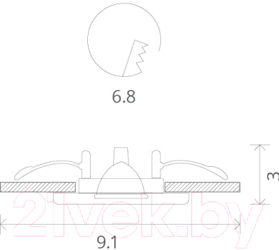 Точечный светильник Arte Lamp Aqua A2024PL-1CC
