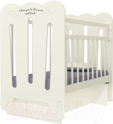 Детская кроватка VDK Desire колесо-качалка с маятником - фото