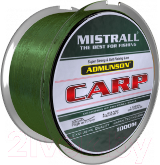 Леска монофильная Mistrall Admunson Carp Camouglage 0.25мм 1000м / ZM-3360025 - фото