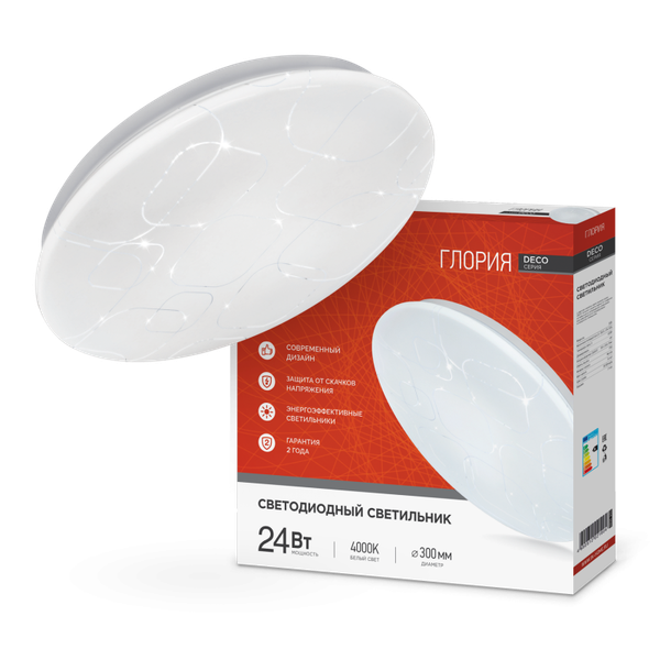 Потолочный светильник INhome Deco Глория / 4690612021904