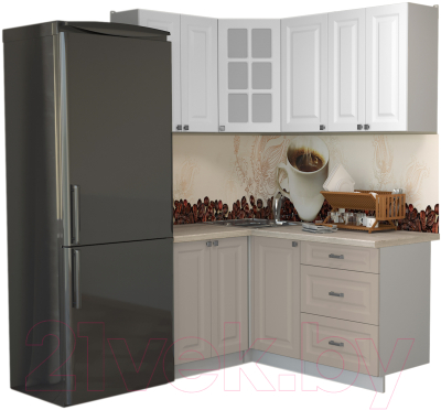 Кухонный гарнитур Интерлиния Мила Деко 1.2x1.6 - фото