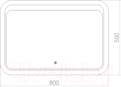 Зеркало Silver Mirrors Пульсар 80x55 / ФР-00001380