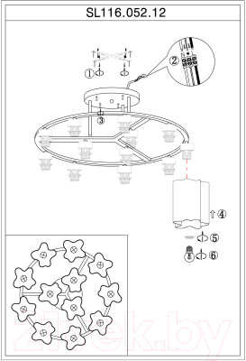 Люстра ST Luce Onde SL116.052.12