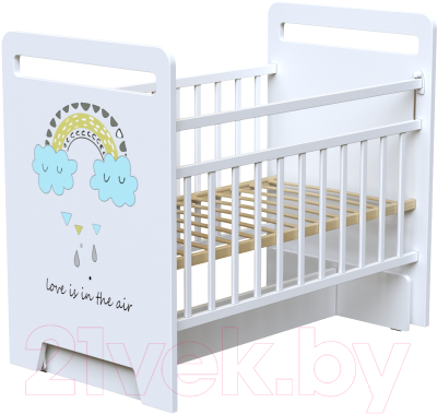 Детская кроватка VDK Nino колесо-качалка с маятником - фото