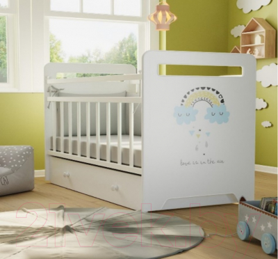 Детская кроватка VDK Nino маятник-ящик