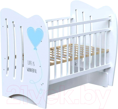Детская кровать-трансформер VDK Wonderful колесо-качалка с маятником - фото