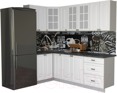 Кухонный гарнитур Интерлиния Мила Деко 1.2x2.3 - фото