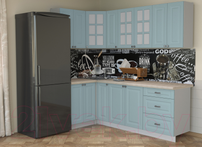 Кухонный гарнитур Интерлиния Мила Деко 1.2x2.3