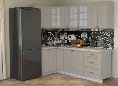 Кухонный гарнитур Интерлиния Мила Деко 1.2x2.3