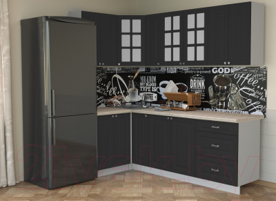 Кухонный гарнитур Интерлиния Мила Деко 1.2x2.3