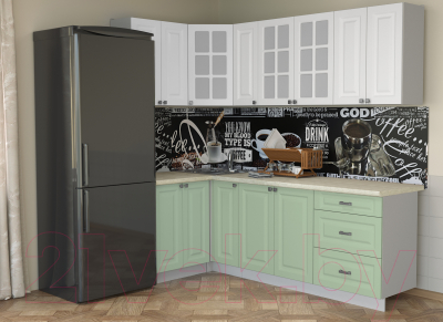 Кухонный гарнитур Интерлиния Мила Деко 1.2x2.3