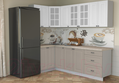 Кухонный гарнитур Интерлиния Мила Деко 1.2x2.4