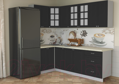 Кухонный гарнитур Интерлиния Мила Деко 1.2x2.4
