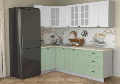 Кухонный гарнитур Интерлиния Мила Деко 1.2x2.4