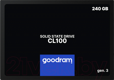 SSD диск Goodram CL100 Gen. 3 240GB (SSDPR-CL100-240-G3) - фото