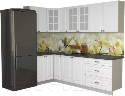 Кухонный гарнитур Интерлиния Мила Деко 1.2x2.5 - фото