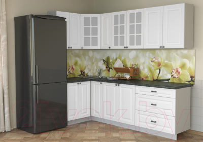 Кухонный гарнитур Интерлиния Мила Деко 1.2x2.5