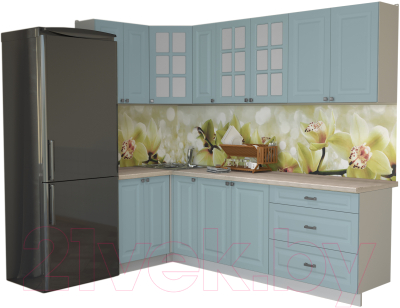 Кухонный гарнитур Интерлиния Мила Деко 1.2x2.5 - фото