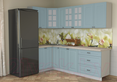 Кухонный гарнитур Интерлиния Мила Деко 1.2x2.5