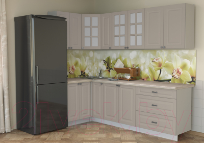 Кухонный гарнитур Интерлиния Мила Деко 1.2x2.5