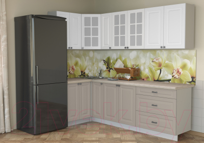 Кухонный гарнитур Интерлиния Мила Деко 1.2x2.5