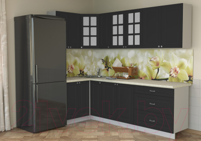 Кухонный гарнитур Интерлиния Мила Деко 1.2x2.5