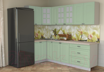 Кухонный гарнитур Интерлиния Мила Деко 1.2x2.5