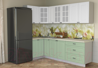 Кухонный гарнитур Интерлиния Мила Деко 1.2x2.5