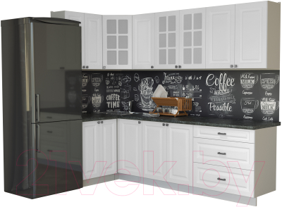 Кухонный гарнитур Интерлиния Мила Деко 1.2x2.6 - фото