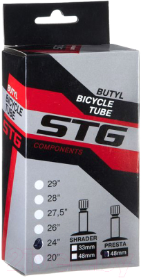 Камера для велосипеда STG 24х1.75/1.95 48мм / Х82412 - фото