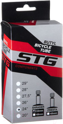 Камера для велосипеда STG 24х1.75/1.95 33мм / Х82414 - фото