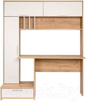 Письменный стол Mobi Лайт 03.243 (дуб золотой Craft/белый премиум)